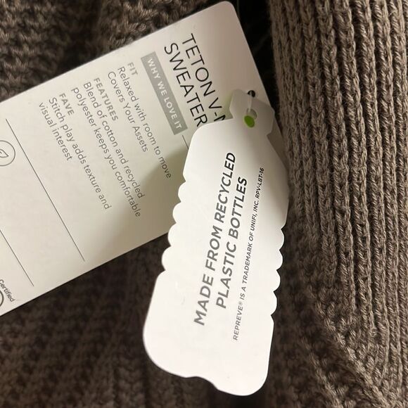 Athleta Repreve Teton V-neck Relaxed Sweater- Small - Picture 16 of 16